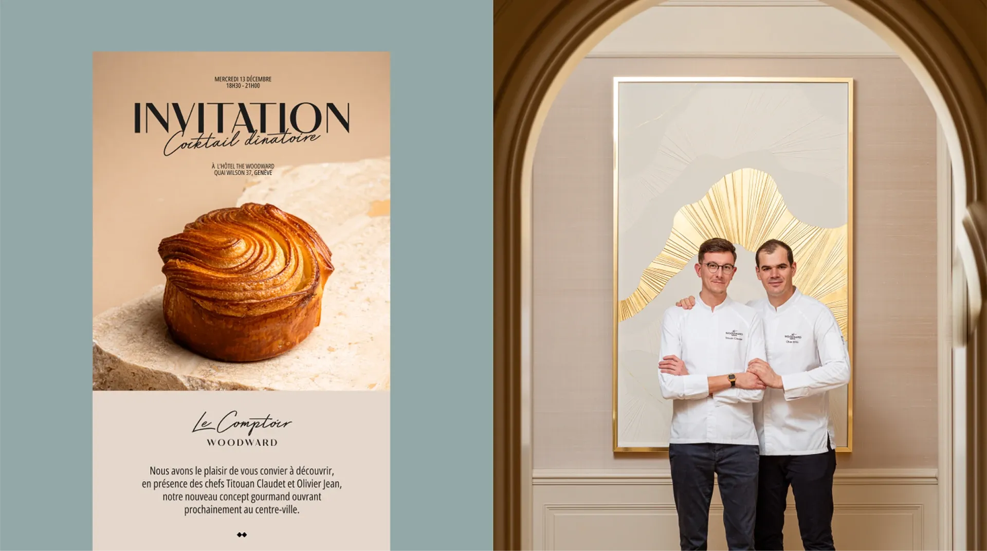 Comptoir Woodward brand identity